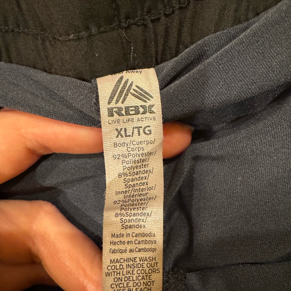 RBX Active Women’s Workout Running Shorts with Attached Bike Short - Picture 3 of 4